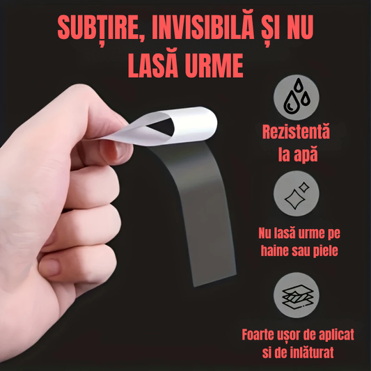 Benzi invizibile pentru fixarea hainelor