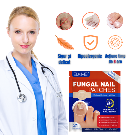 Plasturi pentru tratarea ciupercii unghiei