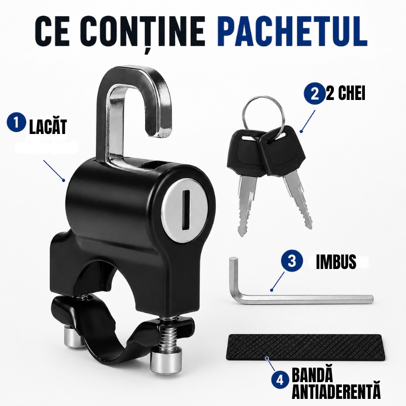 Lacat pentru casca trotineta bicicleta moto