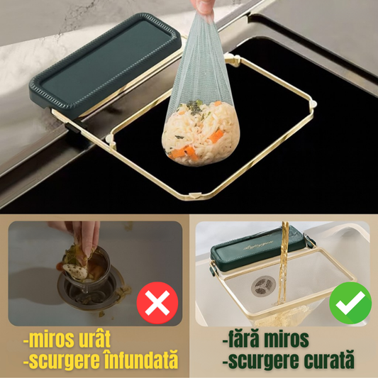 Filtru pentru chiuveta cu suport pliabil